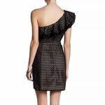 J.Crew  Collection One-Shoulder Ruffle Dress Black In Eyelet Size 2 NWT Photo 2