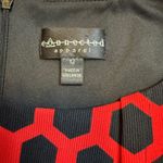 Connected Apparel  Red Black Geometric Sleeveless Sheath Dress Women Size 12 #‎ Photo 3