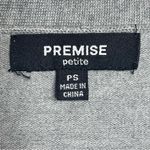 Premise  Small Petite Cropped Short gray sweater with ruffled sleeves Photo 2