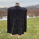 Alex Evenings  Metallic Open Front Jacket with Matching Tank Photo 3