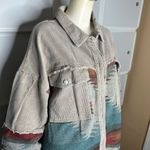 POL  Corduroy Aztec Oversized Button Down Shirt Jacket Shacket Size Large Photo 8