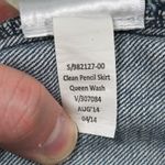 Gap Denim Clean Pencil Skirt Stretch Blue Women's Size 6 Queen Wash Photo 6