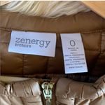 Women's Quilted Tan Puffer Jacket Size 0 Photo 2