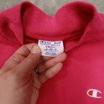 Champion Reverse Weave Pink Mock Neck Sweatshirt Short Women's Small Photo 1