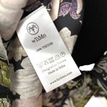 By Timo satin floral long sleeve black white green print fit and flare dress Size XS Photo 6