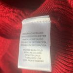 Sag Harbor  Vibrant Red shimmer Sweater petite medium Photo 3