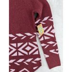 Title Nine Womens S Por Vida 2.0 Sweater Fair Isle Aztec Retro Geo Silk Wool NWT Photo 1