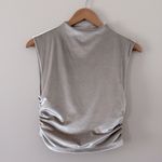 Abercrombie & Fitch The A&F Paloma Velvet Top Champagne Size S Photo 10