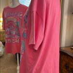 SheIn Pink Graphic Oversized Tee Photo 3