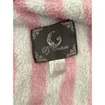 PJ Couture Striped Fleece Bath Robe Sleepwear Pajamas Pink Size L Photo 6