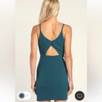 Lulus Dear Desires Teal Blue Bodycon V Photo 3