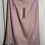 VINTAGE NWT Terry Lewis • Tweed Midi Skirt • Medium • Business • Office Attire Purple Photo 0