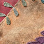 Lucky Brand Multicolored Leather And Suede Patchwork Hobo Shoulder bag Photo 10