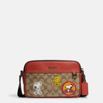Coach  GunmetalKhaki Multi Peanuts Graham Crossbody With Patches Photo 6