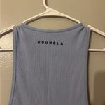 Youngla Ribbed Muscle Tank Light Blue Womens Medium Photo 3