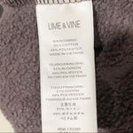 Lime & Vine Womens Small Grey Zip Off Sleeves Crewneck‎ Sweatshirt Gray Photo 5