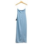 Lulus After Hours Light Blue Strapless Ruffled Maxi Dress size Small NWT Photo 2