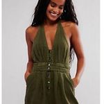 Free People City’s Edge Romper Dried Basil NWT Photo 1