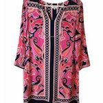 Crown & Ivy Women's  Shades of Pink Printed Shift Dress Size 4 Pink, Ivory, Navy Photo 0
