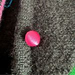 Karen Scott  Sport Women’s Black Medium Wool Satin Button Cardigan Gifts Casual Photo 2