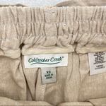 Coldwater Creek Linen Belted Wide Leg Long Shorts Photo 3