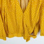Madewell  Wrap Top Star Scatter Size Large Yellow White‎ Photo 3