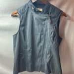 Skies Are Blue  gray zip up vest size large Photo 0