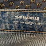 AG Adriano Goldschmied AG-ED denim The Isabelle high rise straight crop distressed light wash j… Photo 3