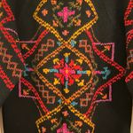 Marsh Landing  Hand Knit Vintage Wool Crewneck Colorful Geometric Sweater Large Photo 2