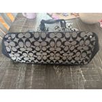  Vintage Y2k Hampton Signature Canvas Shoulder Bag B/W Coach Scarf Photo 4