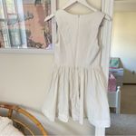 Anthropologie  BHLDN Corset Fit & Flare Mini Dress in White Ivory Size Small Photo 6