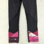 Lululemon ‎ Pace Rival Crop Leggings Capri Women's 4 Black Patterned Trim Pockets Photo 5