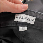 Ava & Viv  Black High Rise Ankle Boot Cut Womens Jeans 24W Denim Casual Zip Fly Photo 8