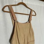 ASOS NWT Tan w/ Pink Stitching Shorts Overall Romper Size 4 Photo 2