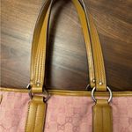 Gucci  Vintage Pink Monogram Small Shoulder Tote Photo 5