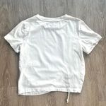 Urban Outfitters White Cutout Crewneck Crop Tee Photo 1