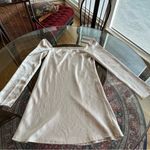 Princess Polly  Star Power Long Sleeve Champagne Mini Dress Size 8 Photo 5