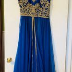 Blue Embellished Sari Size L Photo 0