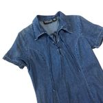 Vintage Nick & Sarah Maxi Denim Dress Blue Size M Photo 3