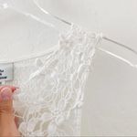 Hot & Delicious white lace orange skirted dress Photo 7