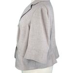 Lane Bryant Light Gray Long Sleeve Peplum Blazer Photo 9