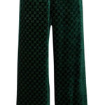 Gucci NWT Devore-velvet Track Pants in Green Size 44 (L) Photo 0