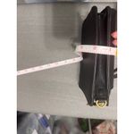 Stone Mountain Black Pebble Leather Phone Crossbody Bag Wristlet Strap Gold Logo Photo 8