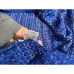 Generation Love  NY Womens Blue White Knitted Open Knit Sweater‎ Crewneck XS Photo 4