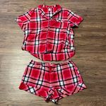 Victoria's Secret Victoria’s Secret Plaid Short Sleeve Shorts Pajama Set Red Pink White Black XL Photo 1