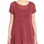 Eileen Fisher  Linen Stretch Scoop Neck Short Sleeve Tunic Sweater XS Photo 1