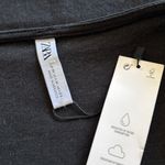 ZARA #63 NWT  Bandeau Short Dress in Black Photo 6