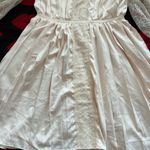 Japan Kawaii beige floral lace long sleeve dress S Photo 2