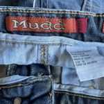 Mudd Vintage 90s Y2K  Denim Jean‎ Mini Skirt Size 13 Raw Hem Fading Photo 5