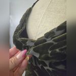 Sue Wong Vintage 90's Olive Tiered Floral Burnout Maxi Dress Photo 4